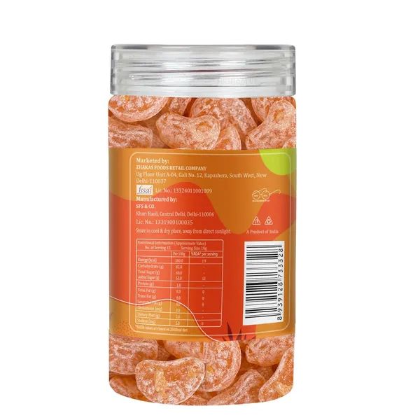 Foodsanic_Orange_Candy_With_Zesty_Citrus_Flavor_|_Hard_Candy_Texture_|Balanced_Sweet_And_Tangy_Taste_|_Suitable_For_Gifting,_Travel_Packs_And_Sharing_Occasions_|_Pack_Of_2_|_300G