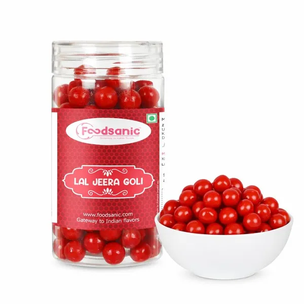 Foodsanic_Lal_Jeera_Goli_|_Red_Cumin_Flavoured_Digestive_Candy_|_Sweet_Spiced_Taste_Profile_|_Traditional_Indian_Goli_For_After_Meal_Taste_Refreshment_|_150G_Each_(Pack_Of_2)