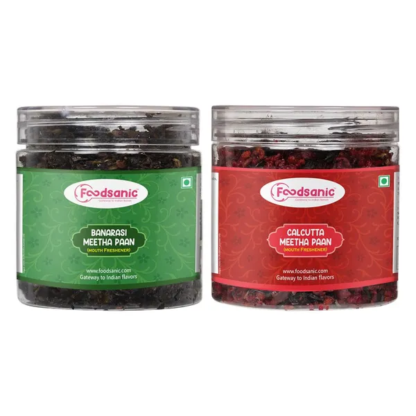 Foodsanic_Calcutta_Meetha_Paan_250G_And_Banarasi_Meetha_Paan_250G_Combo_Pack_|_Traditional_Indian_Sweet_Paans_With_Authentic_Rich_Flavor