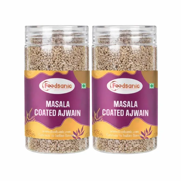 Foodsanic_Masala_Coated_Ajwain-_Chatpata_Digestive_Bites_|_Crispy_Masala_Ajwain_Taste_With_Chatpata_Twist_|_Convenient_Multi-Pack_For_Travel,_Snacking_And_Social_Gatherings_|_150G_(Pack_Of_2)
