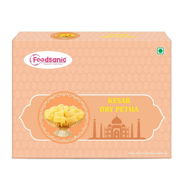 Foodsanic_Kesar_Dry_Petha_Premium_Saffron_Flavoured_Agra_Sweet_Traditional_Indian_Mithai_Hygienically_Packed_400g