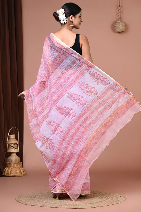 Pink_Kota_Doria_Hand_Block_Printed_Saree_For_Women