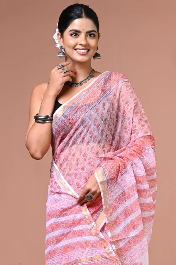 Pink_Kota_Doria_Hand_Block_Printed_Saree_For_Women