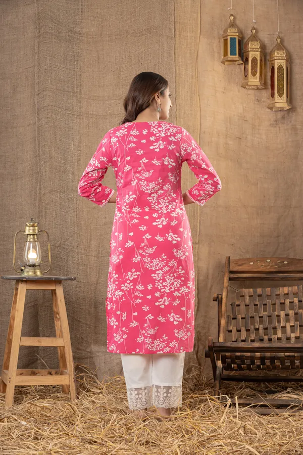 Pink_Floral_Embroidered_Cotton_Straight_Kurta_Set_For_Women