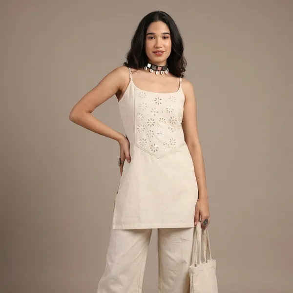 Off_White_Cotton_Flex_Eyelet_Embroidered_Straight_Kurta_Set_For_Women