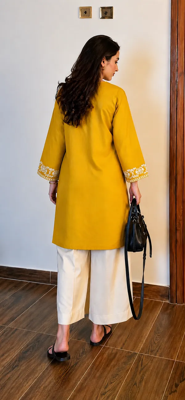 Yellow_Embroidered_Cotton_Straight_Kurta_Set_For_Women