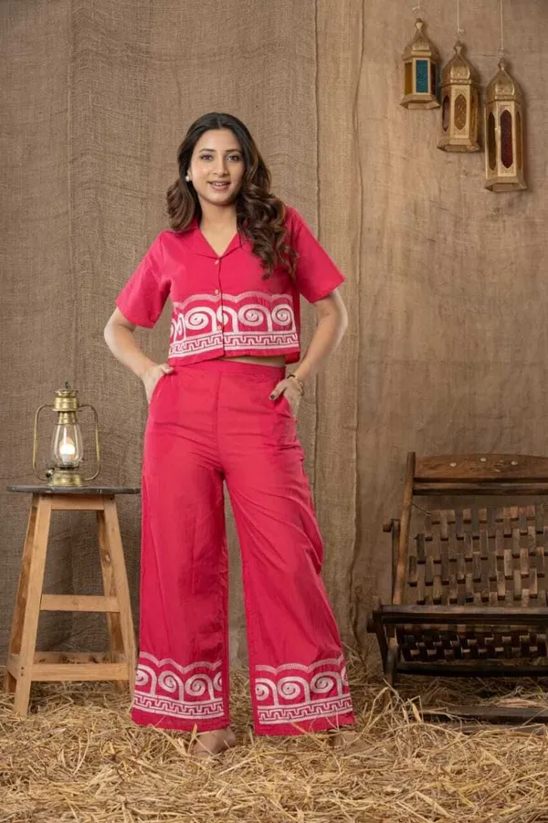 Pink_Cotton_Printed_Shirt_Pant_Co-Ord_Set_For_Women