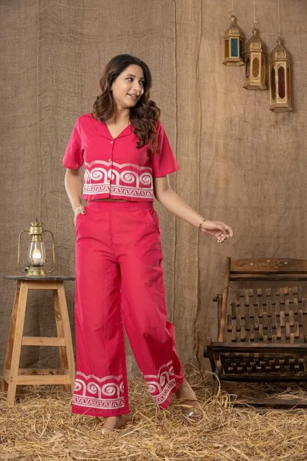 Pink_Cotton_Printed_Shirt_Pant_Co-Ord_Set_For_Women