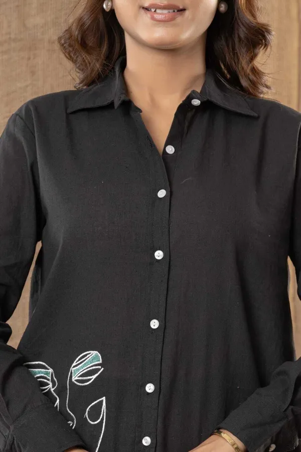 Black_Cotton_Flex_Printed_Shirt_Pant_Co-Ord_Set_For_Women