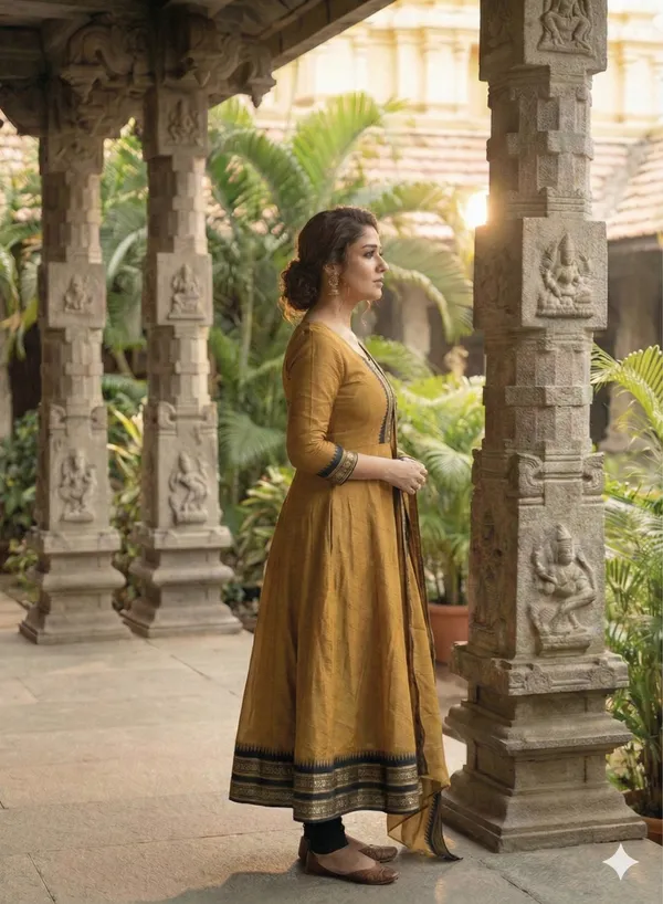 Mustard_Yellow_Kanchi_Cotton_Premium_Anarkali_Kurta_For_Women