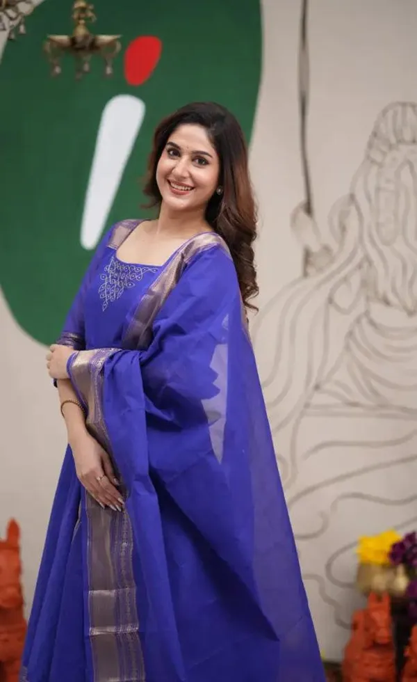 Blue_Kanchi_Cotton_Premium_Anarkali_Kurta_Set_For_Women