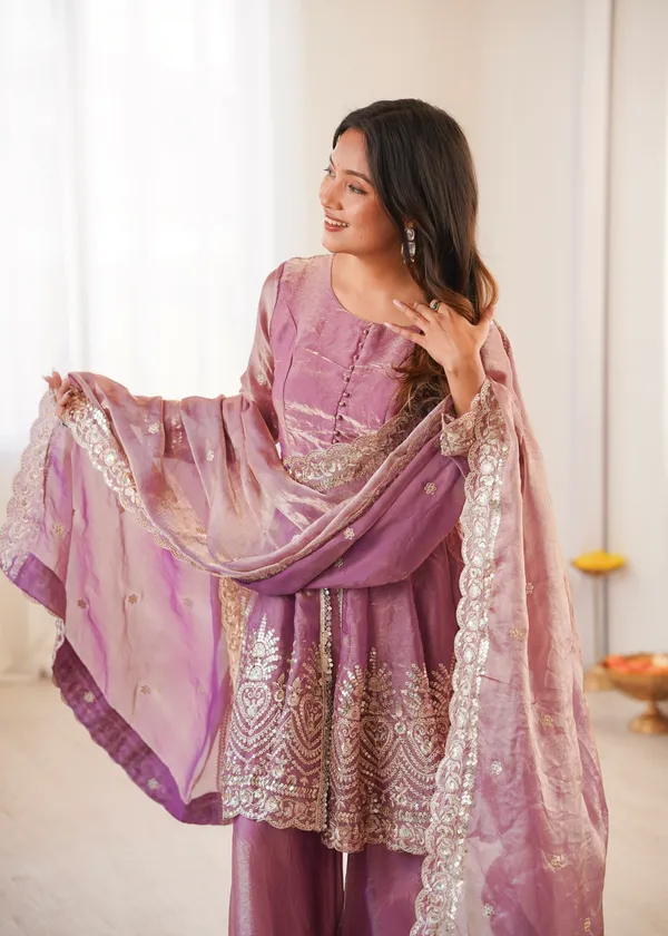 Purple_Heavy_Silk_Premium_Sharara_Suit_Set_For_Women
