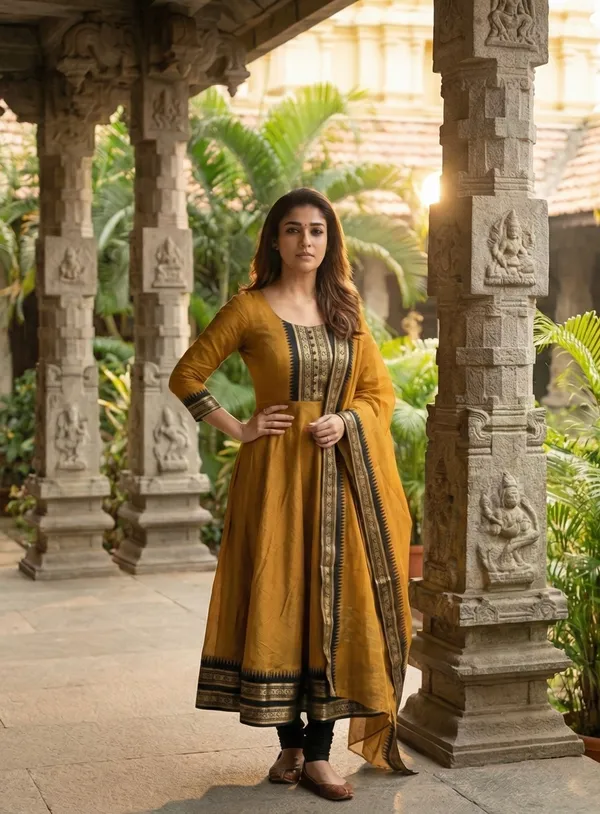 Mustard_Yellow_Kanchi_Cotton_Premium_Anarkali_Kurta_For_Women