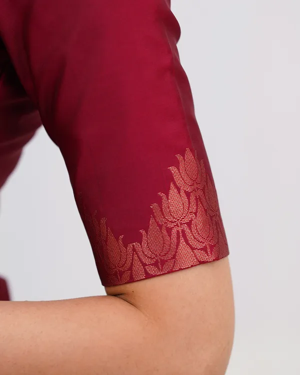 Maroon_Viscose_Rayon_Premium_Kurta_Set_For_Women