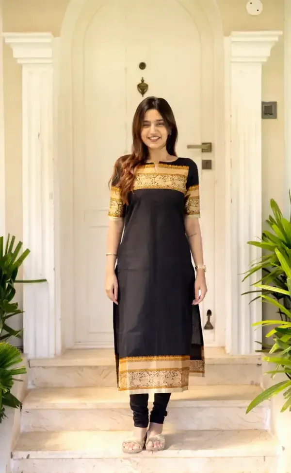 Black_Kanchi_Cotton_Premium_Kurta_For_Women