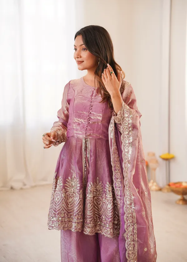 Purple_Heavy_Silk_Premium_Sharara_Suit_Set_For_Women