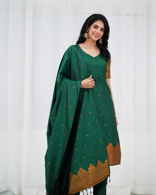 Green_Viscose_Rayon_Premium_Kurta_Set_For_Women