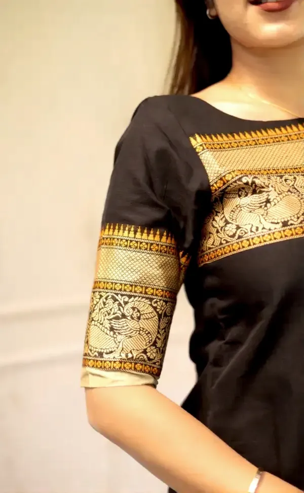 Black_Kanchi_Cotton_Premium_Kurta_For_Women