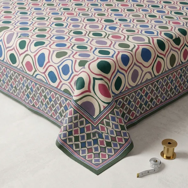 Multicolor_Cotton_Bedsheet_With_Pillow_Cover_For_Home