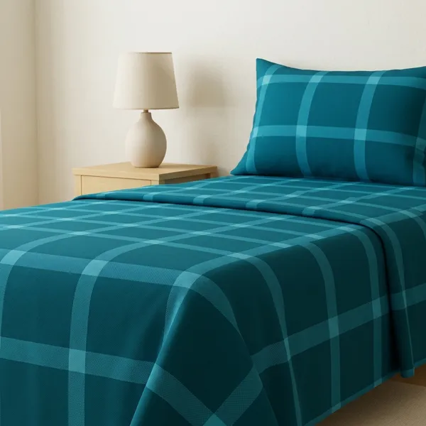 Multicolor_Cotton_Bedsheet_With_Pillow_Cover_For_Home