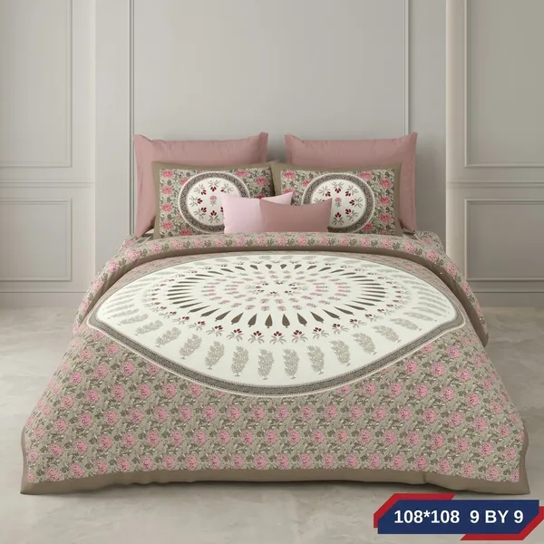 Multicolor_Cotton_Bedsheet_With_Pillow_Cover_For_Home
