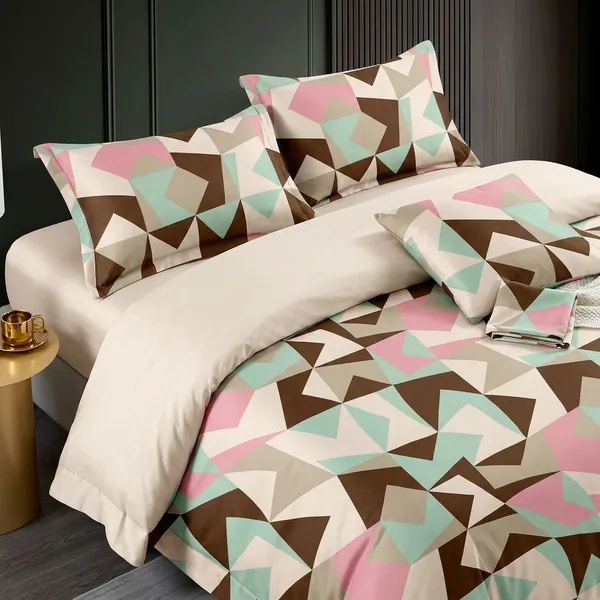 Multicolor_Cotton_Bedsheet_With_Pillow_Cover_For_Home