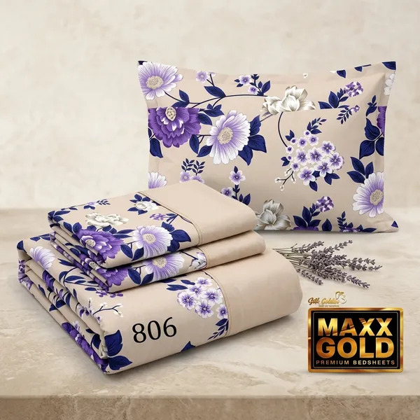 Multicolor_Cotton_Bedsheet_With_Pillow_Cover_For_Home