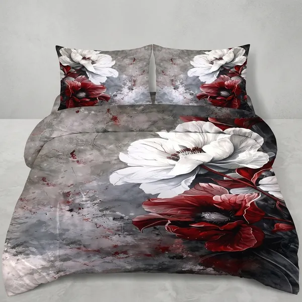 Multicolor_Glace_Cotton_Bedsheet_With_Pillow_Cover_For_Home