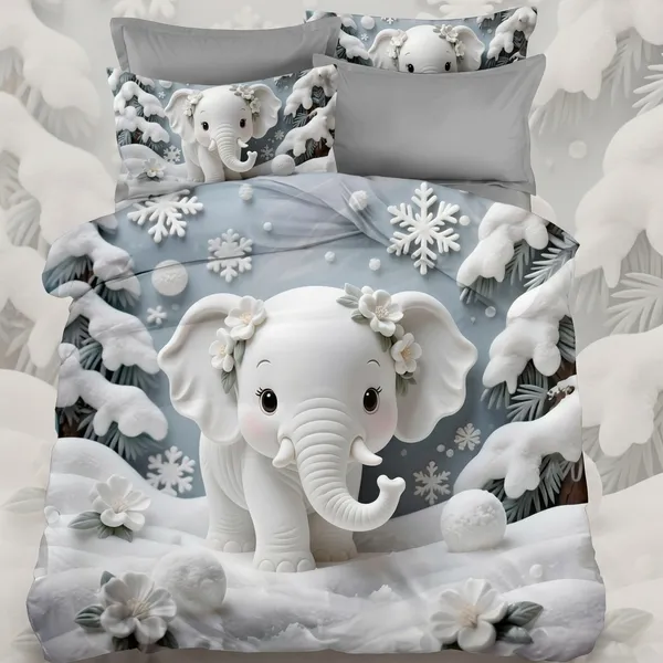 Multicolor_Glace_Cotton_Bedsheet_With_Pillow_Cover_For_Home