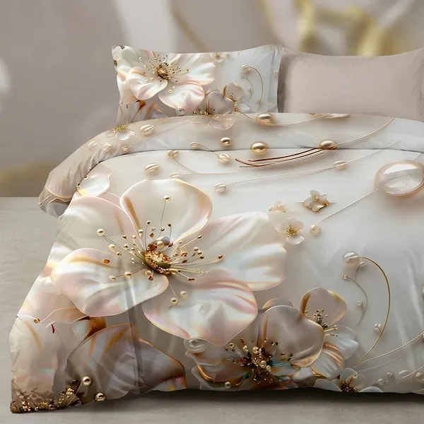 Multicolor_Glace_Cotton_Bedsheet_With_Pillow_Cover_For_Home