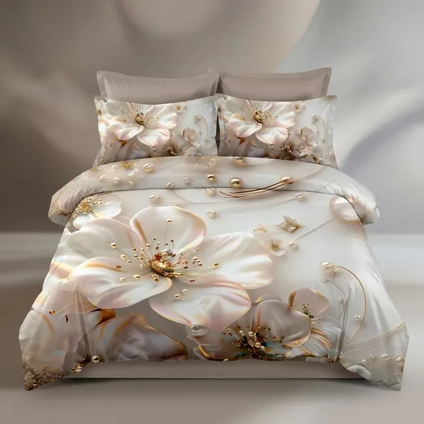 Multicolor_Glace_Cotton_Bedsheet_With_Pillow_Cover_For_Home