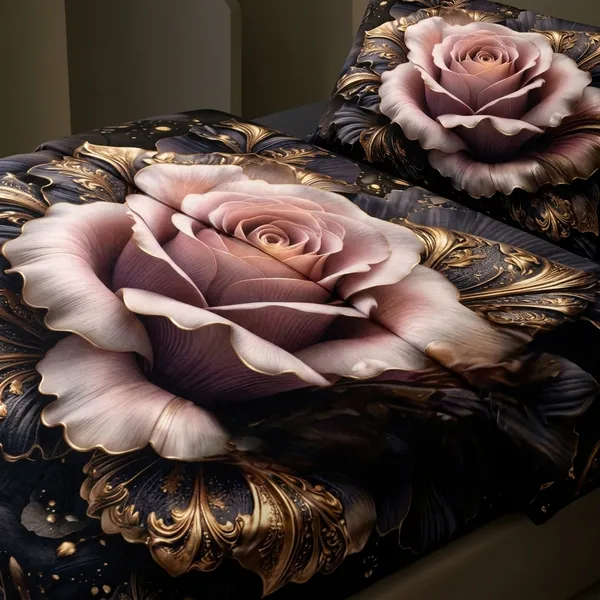 Multicolor_Glace_Cotton_Bedsheet_With_Pillow_Cover_For_Home