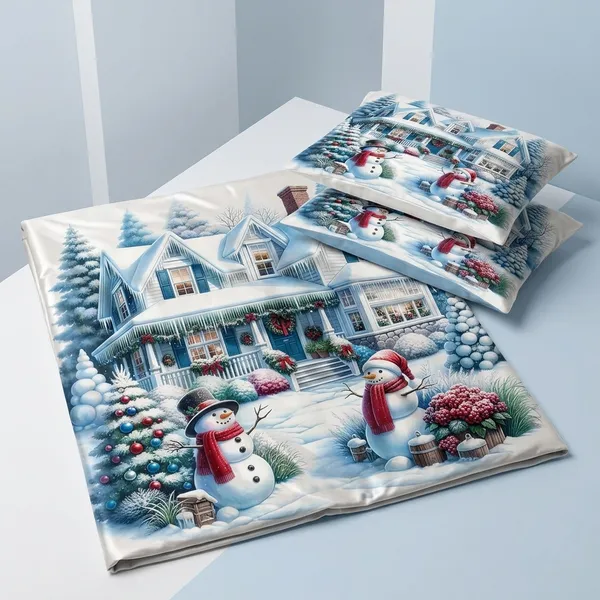 Multicolor_Glace_Cotton_Bedsheet_With_Pillow_Cover_For_Home