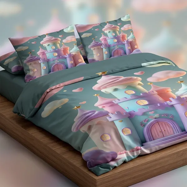 Multicolor_Glace_Cotton_Bedsheet_With_Pillow_Cover_For_Home