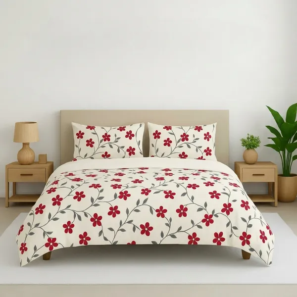 Multicolor_Cotton_Bedsheet_With_Pillow_Cover_For_Home