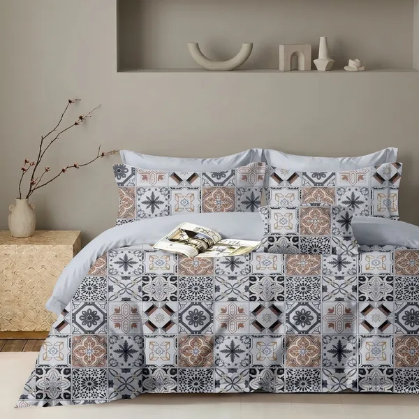 Multicolor_Cotton_Bedsheet_With_Pillow_Cover_For_Home