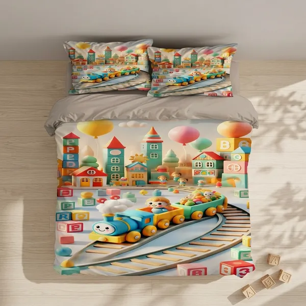 Multicolor_Cotton_Bedsheet_With_Pillow_Cover_For_Home