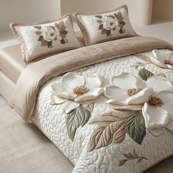 Multicolor_Glace_Cotton_Bedsheet_With_Pillow_Cover_For_Home