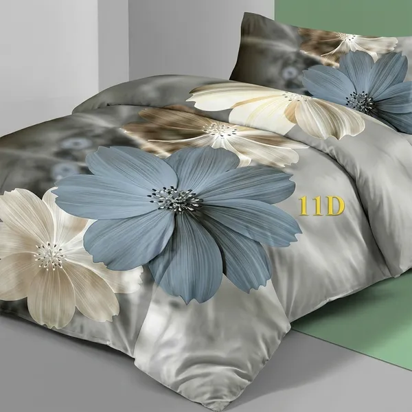 Multicolor_Glace_Cotton_Bedsheet_With_Pillow_Cover_For_Home