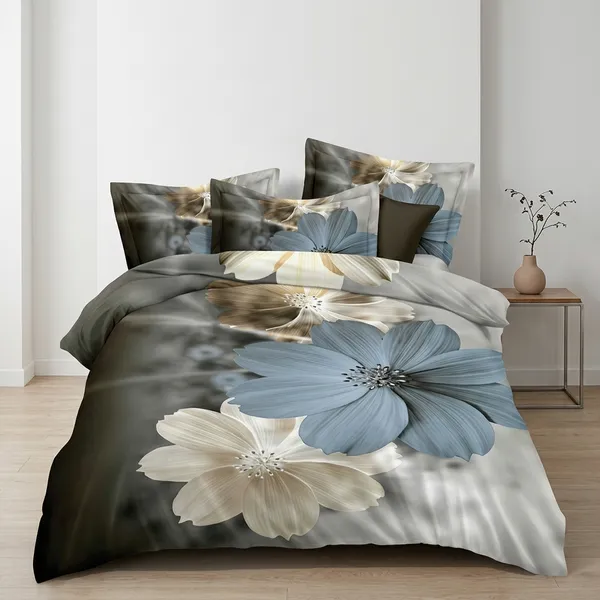 Multicolor_Glace_Cotton_Bedsheet_With_Pillow_Cover_For_Home