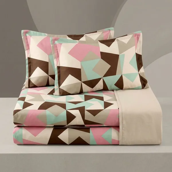 Multicolor_Cotton_Bedsheet_With_Pillow_Cover_For_Home