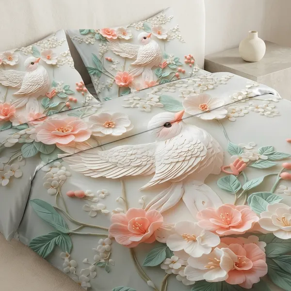 Multicolor_Glace_Cotton_Bedsheet_With_Pillow_Cover_For_Home
