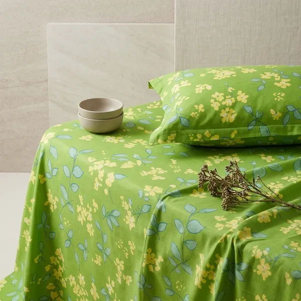 Multicolor_Cotton_Bedsheet_With_Pillow_Cover_For_Home