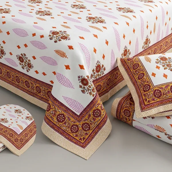 Multicolor_Cotton_Bedsheet_With_Pillow_Cover_For_Home
