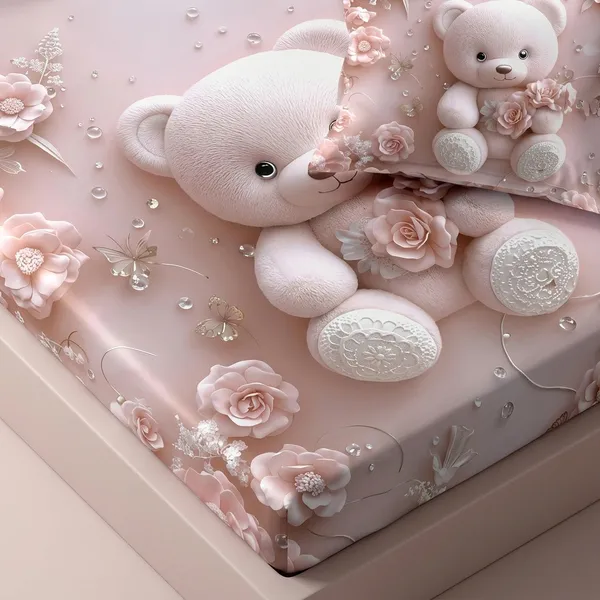 Multicolor_Glace_Cotton_Bedsheet_With_Pillow_Cover_For_Home