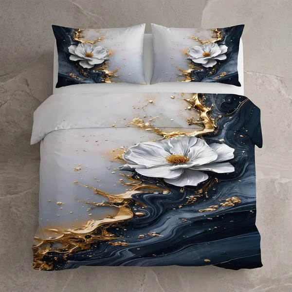 Multicolor_Glace_Cotton_Bedsheet_With_Pillow_Cover_For_Home