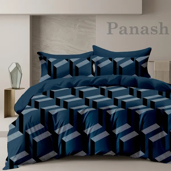 Multicolor_Cotton_Bedsheet_With_Pillow_Cover_For_Home
