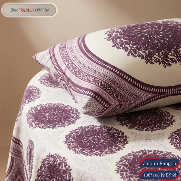 Multicolor_Cotton_Bedsheet_With_Pillow_Cover_For_Home