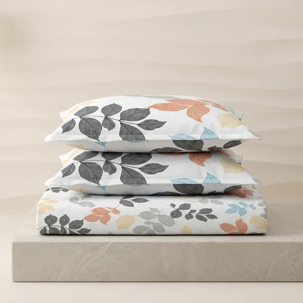 Multicolor_Cotton_Bedsheet_With_Pillow_Cover_For_Home