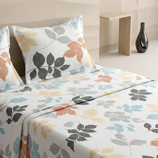 Multicolor_Cotton_Bedsheet_With_Pillow_Cover_For_Home